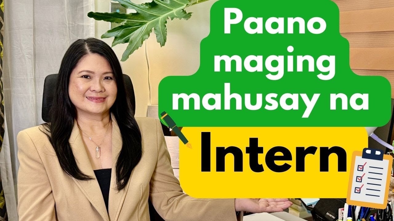 Paano maging mahusay na intern OJT tips