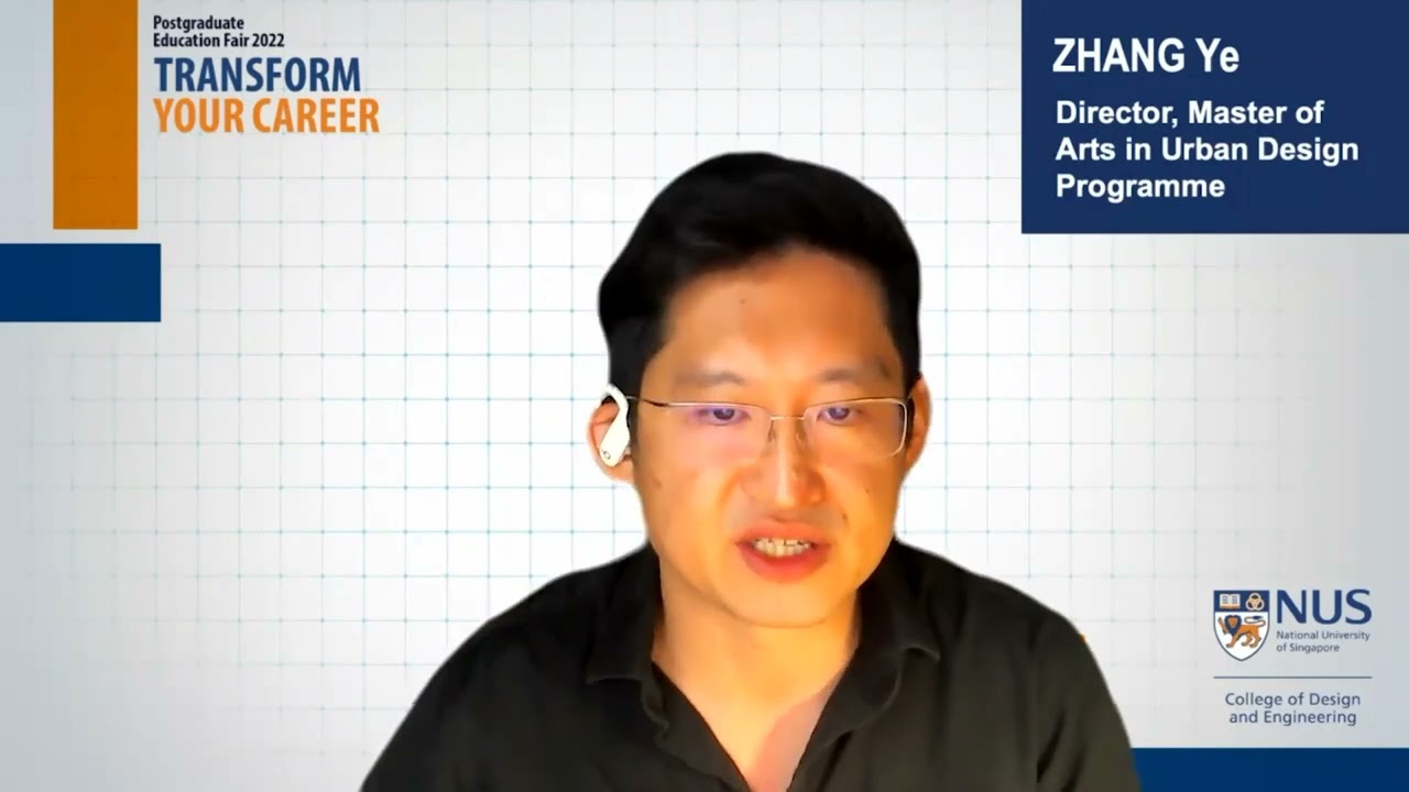 NUS CDE Master of Arts, Urban Design