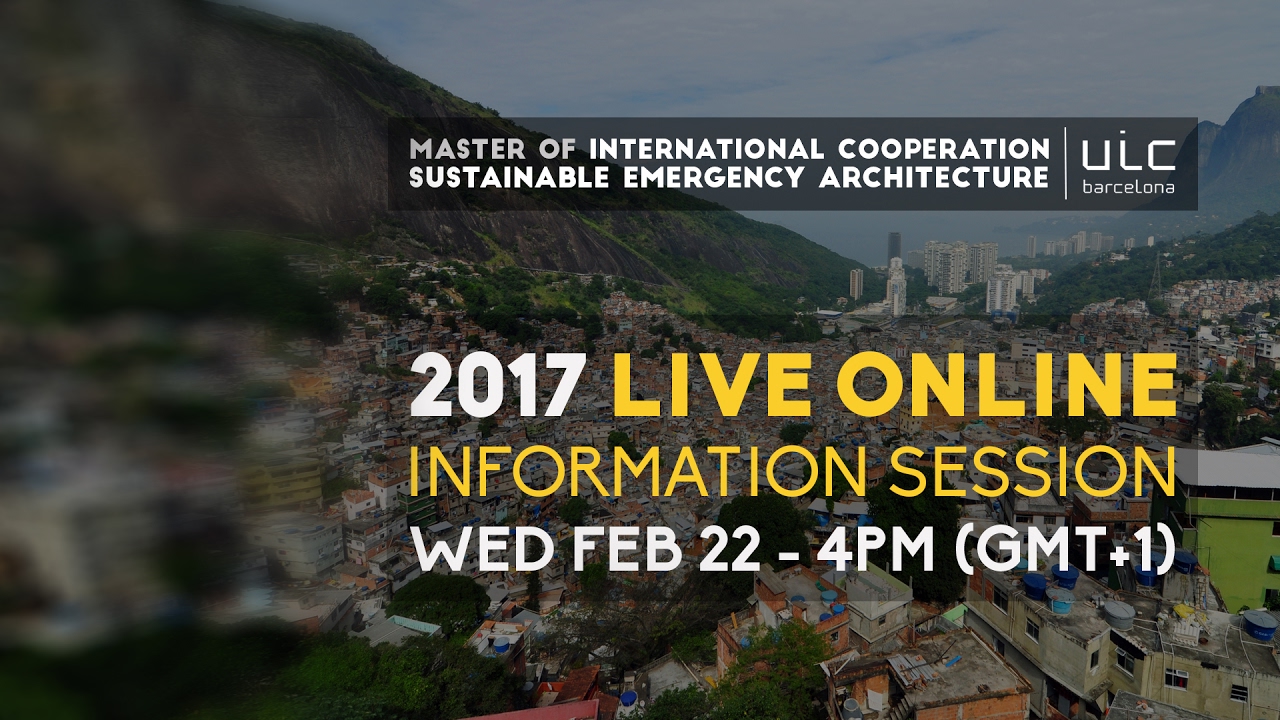 Master International Cooperation: Sustainable Emergency Architecture Information Session