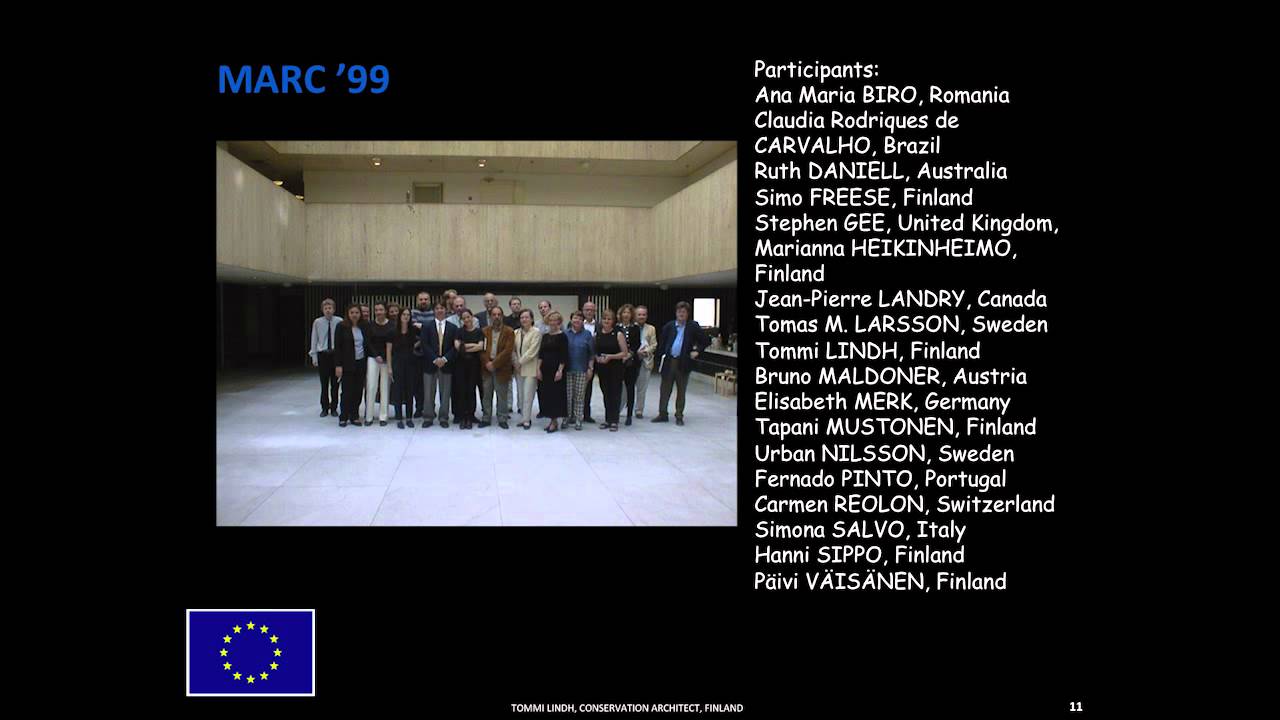 International Course of Conservation of Modern Architecture