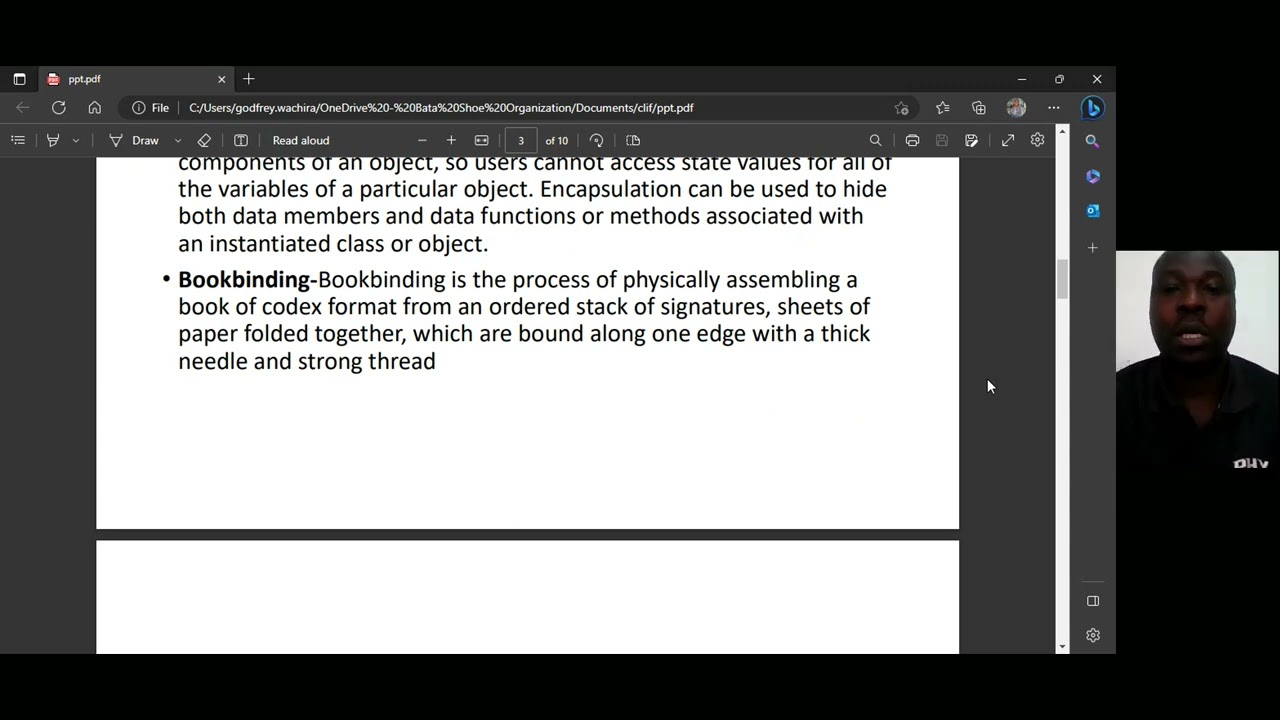 Preservation And Conservation Of Information Materials-By Cliff Monari