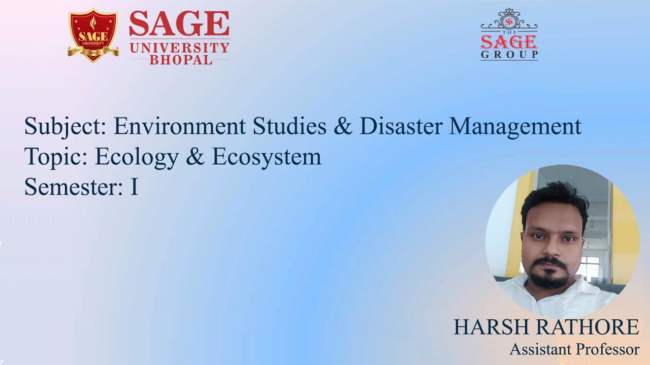 L-7 Ecology & Ecosystem Environmental Studies by Harsh Academic