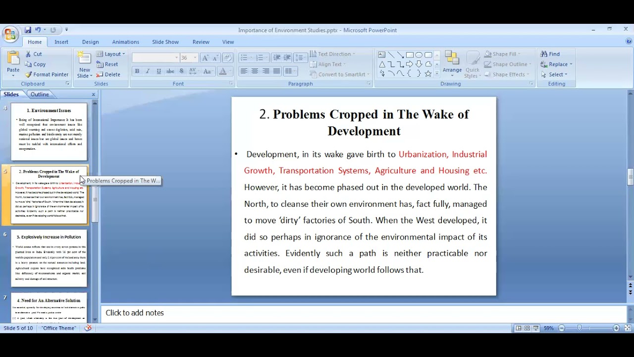 Unit 1 Lecture 3 Importance of Environment Studies
