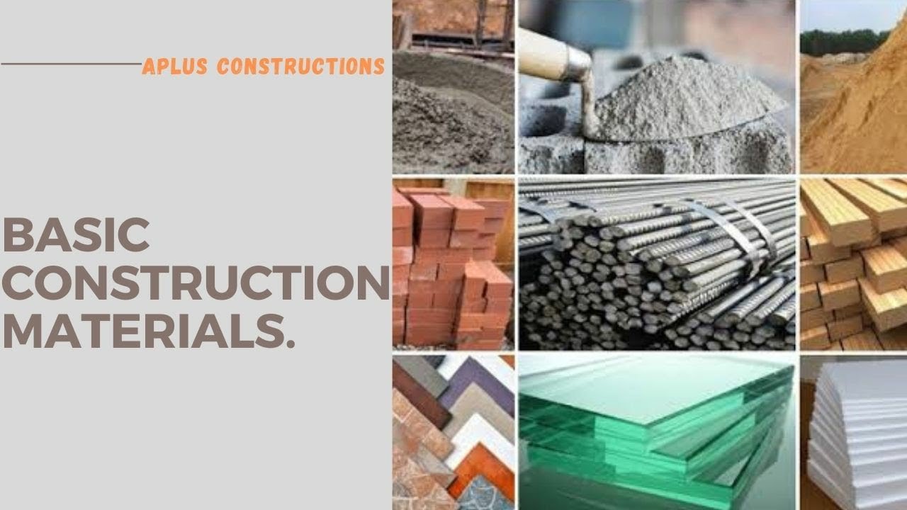 Basic Construction Materials for a building civil materials construction building engineering