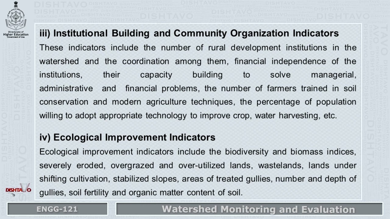 Watershed Monitoring and Evaluation
