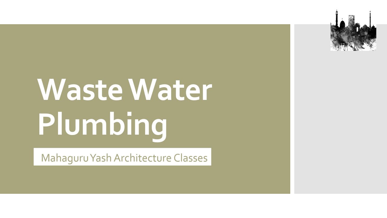 GATEArchitecture Waste Water Plumbing Services Multi storied Building(Small Talks) Episode 1