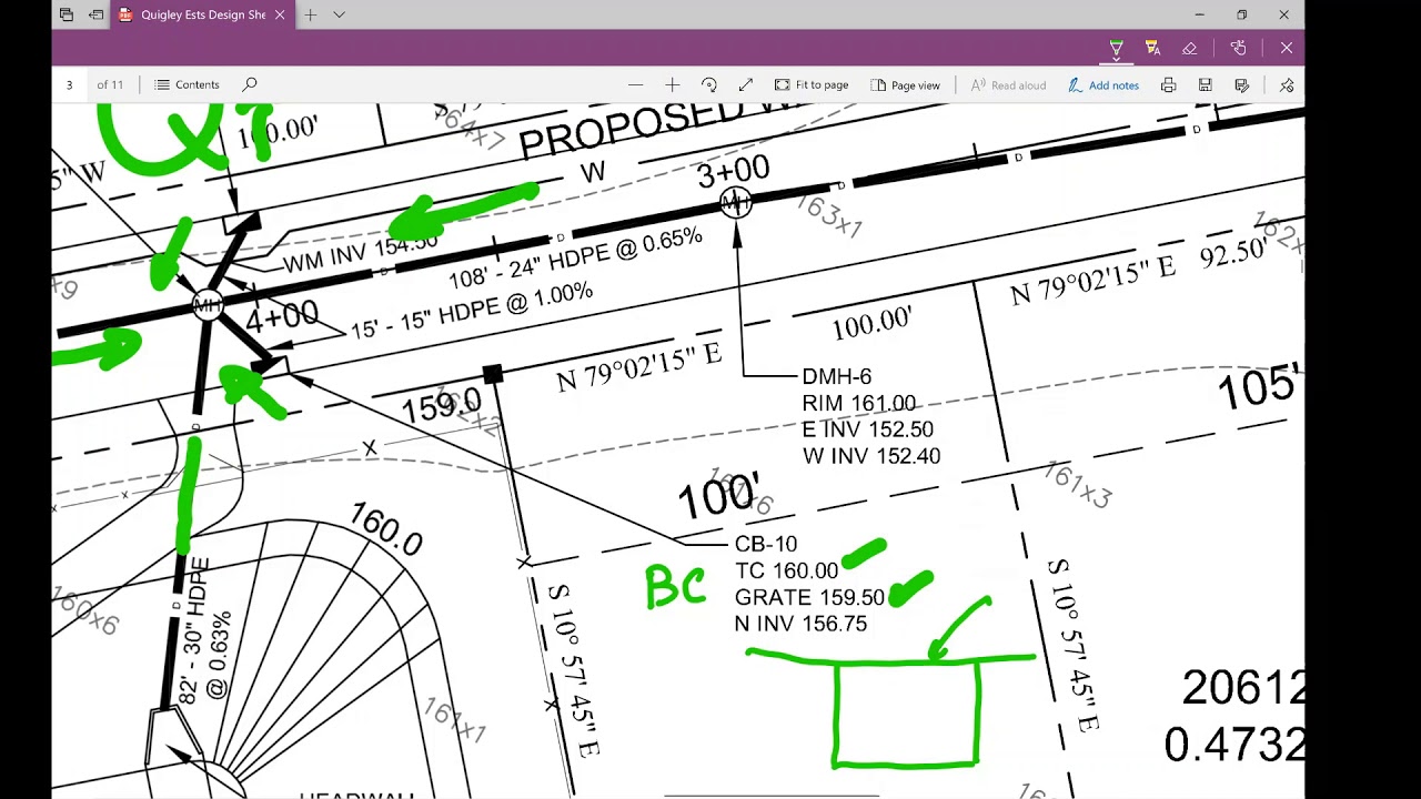 Subdivision drainage