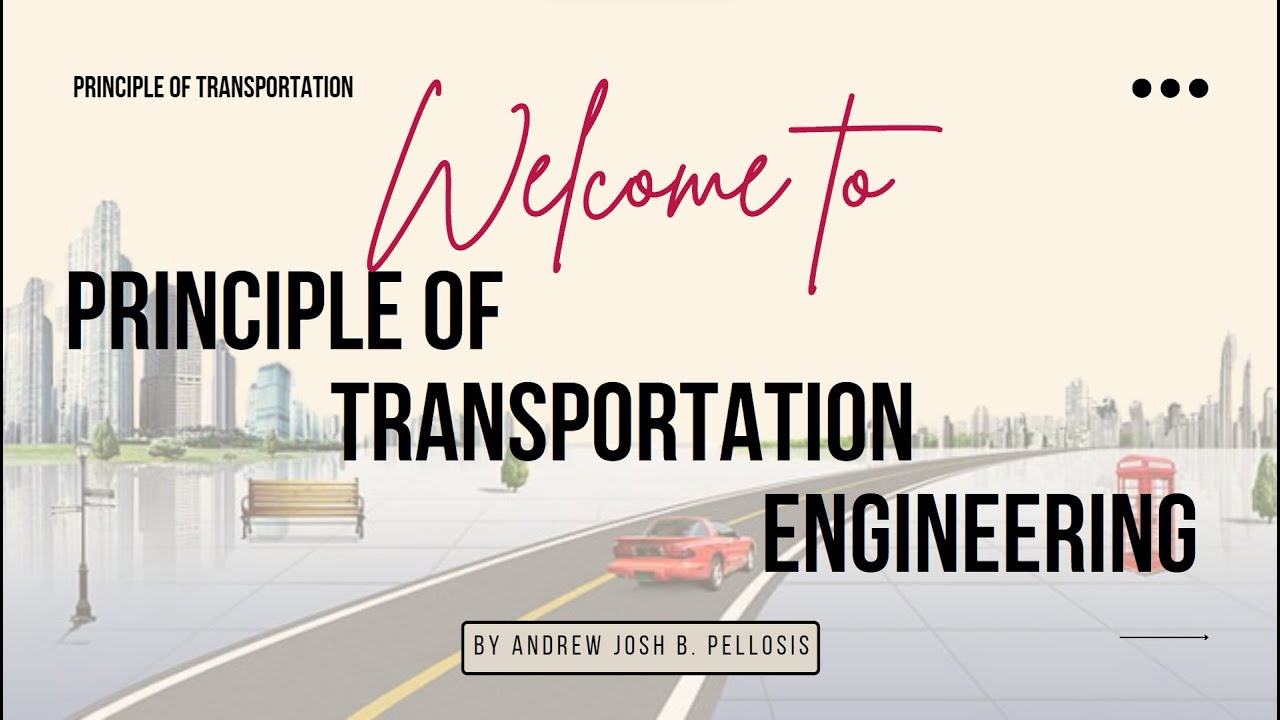 Transportation Systems Analysis and Transportation Planning