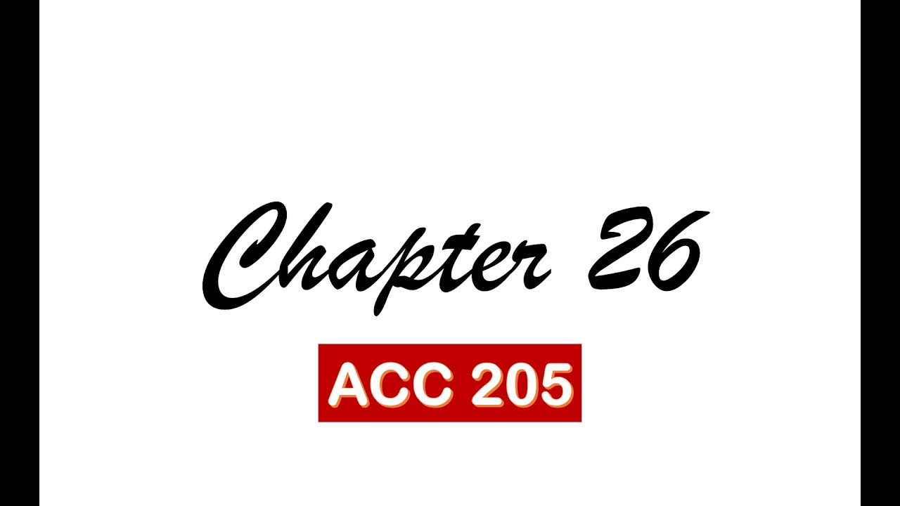 ACC205 26 LAND, BUILDING, MACHINERY