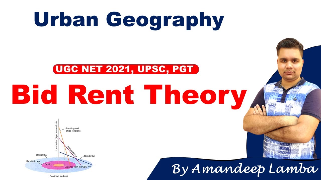 Bid Rent Theory Urban Morphology Human Geography Settlement Geography Amandeep Lamba