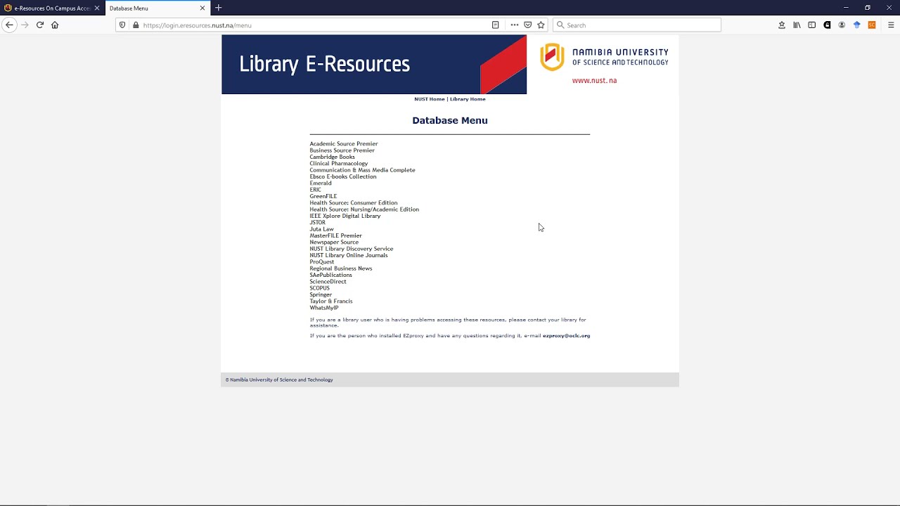 Introduction to NUST Library e-resources