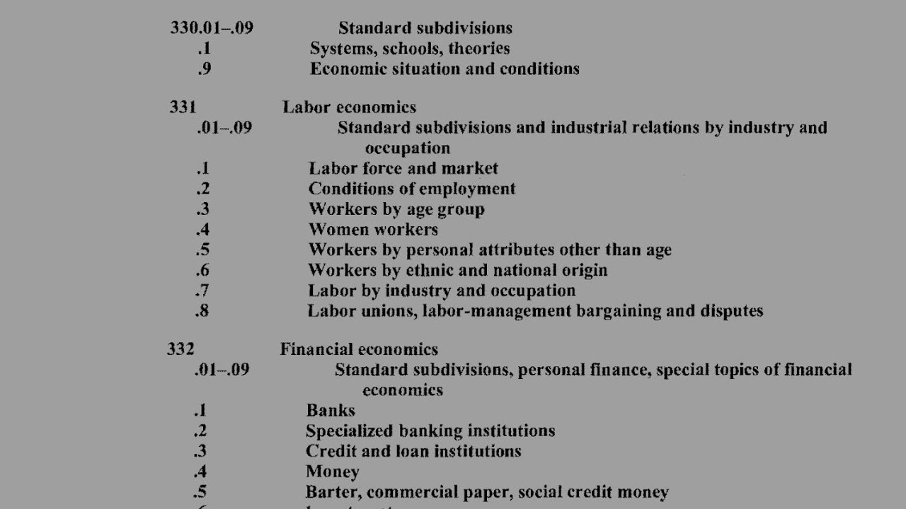 Master Dewey Decimal Classification Introduction to Practical Classification
