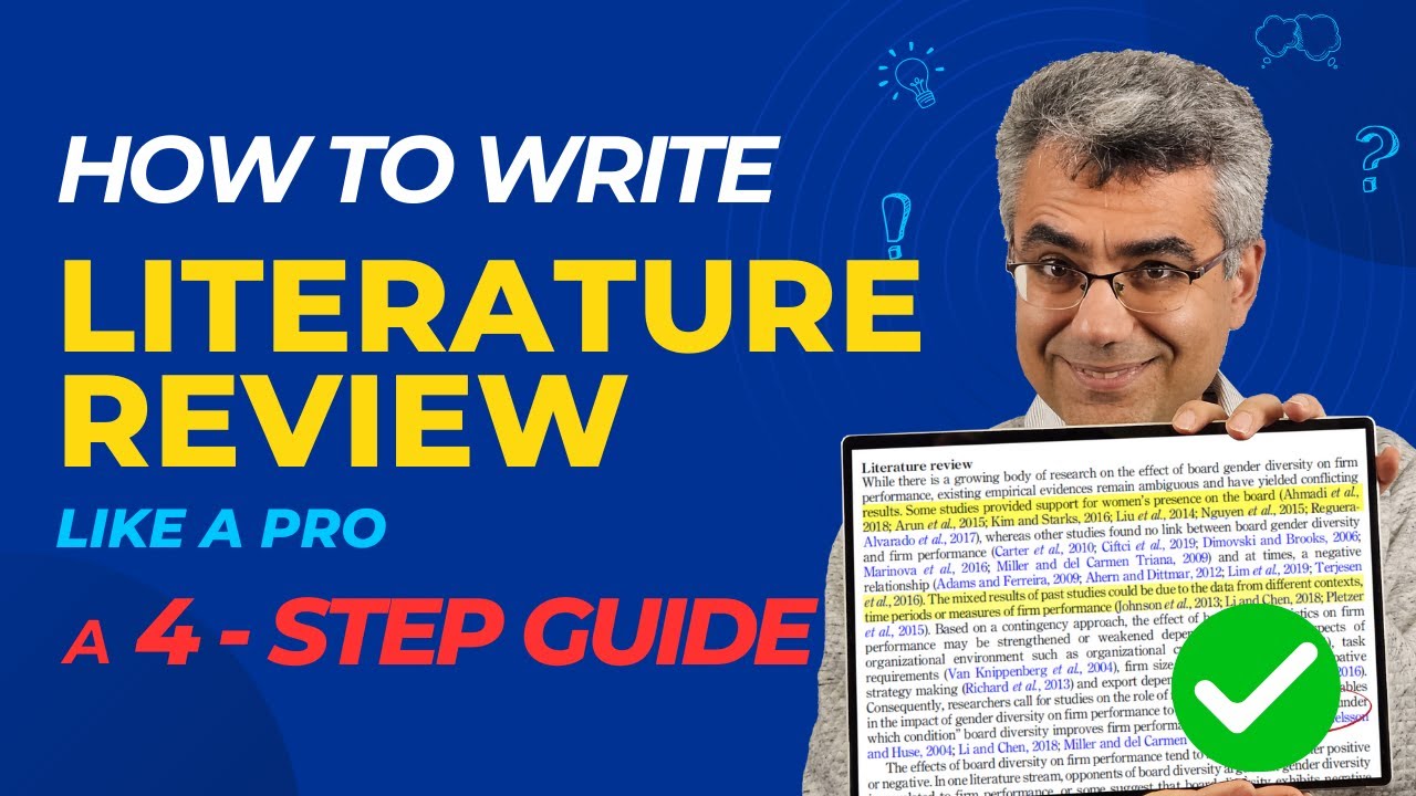 How to Write a High-Quality Literature Review Like a Pro: A 4-Step Guide