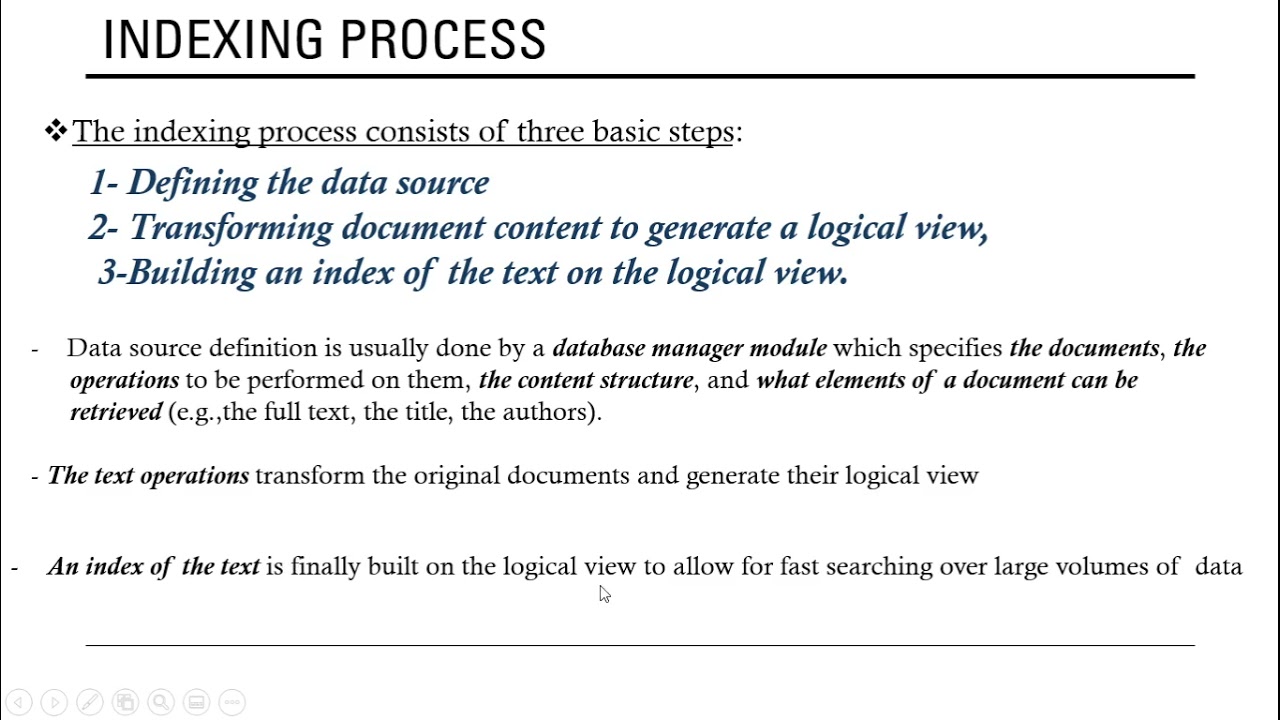 The Information Retrieval Process CH2 Part1 By David Kamal