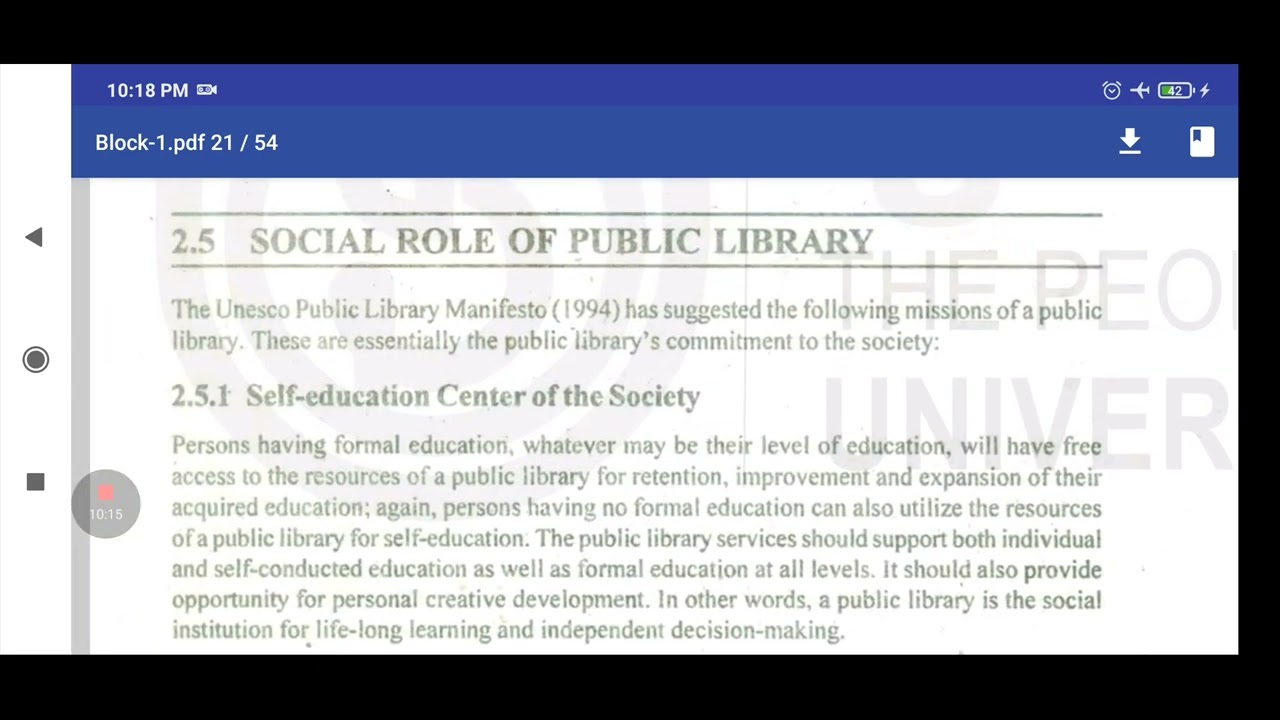 public library & society growth social institution characteristics
