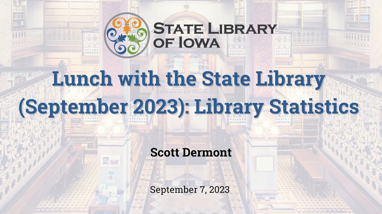 Lunch with the State Library Library Statistics