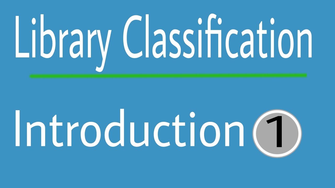 Classification Theory (Introduction)