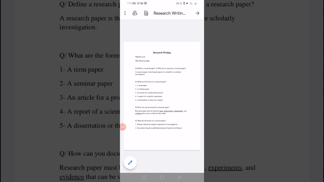 Library and research methods