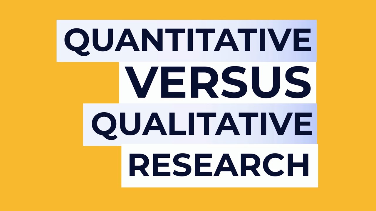 Quantitative vs Qualitative Research