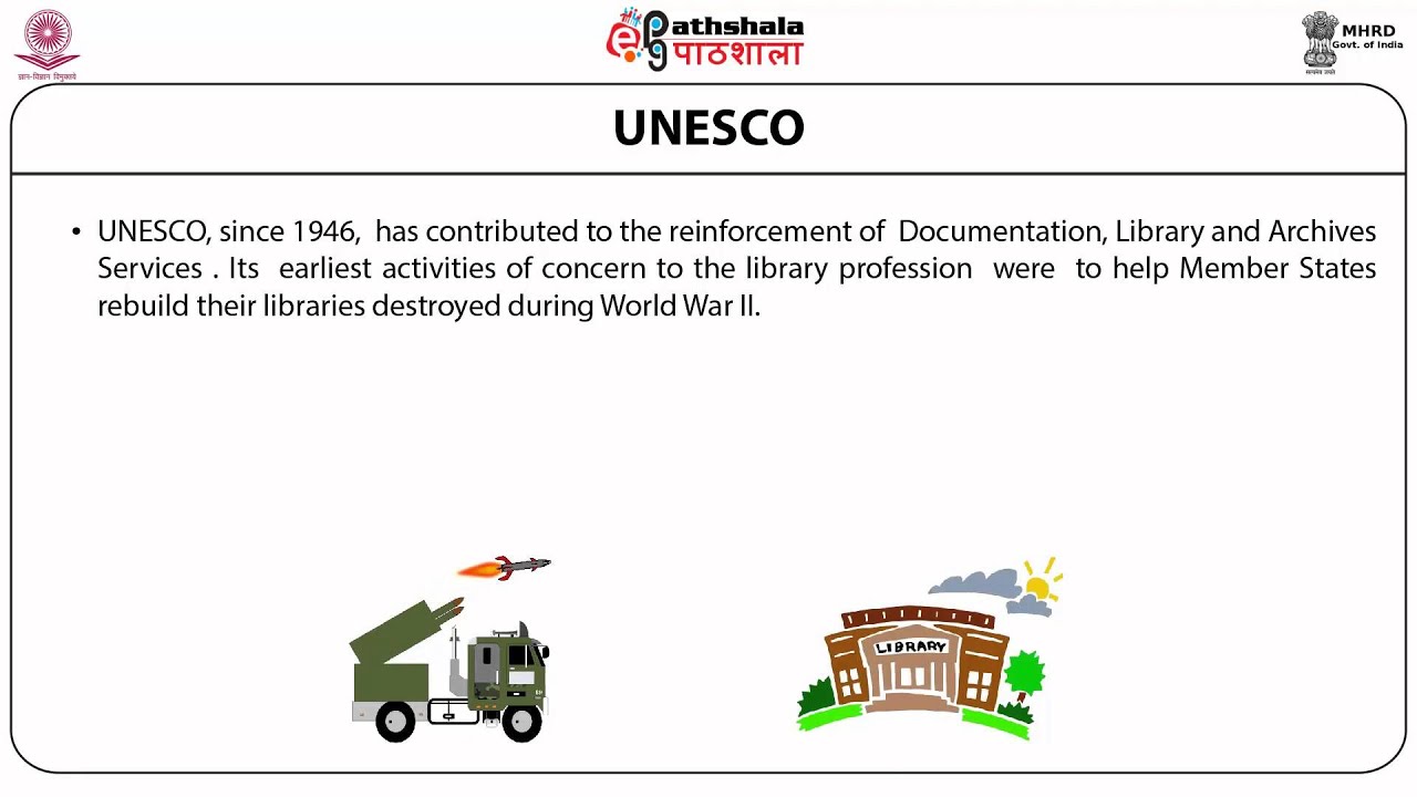 Organisation of international information systems and programmes (LIB)