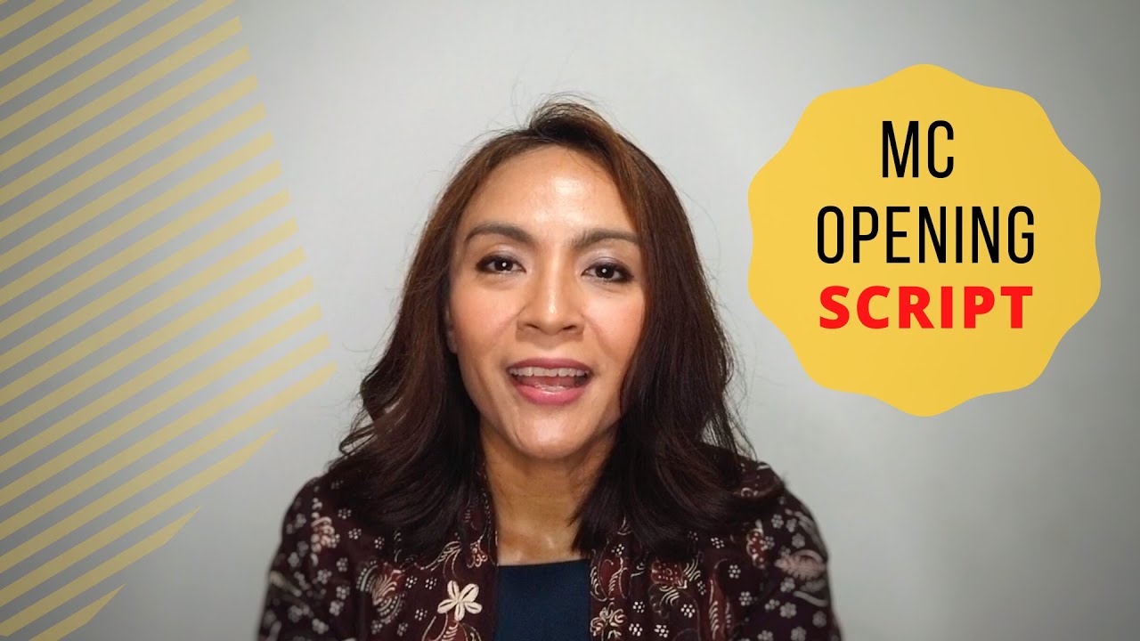 Script and Vocal Expression master of ceremony public speaking