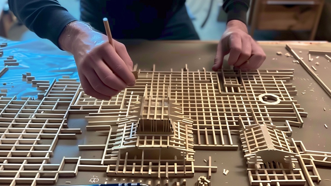 Man Spends 2 YEARS Building Tiny MANSION with 10,000 POPSICLE STICKS by landonsees7739
