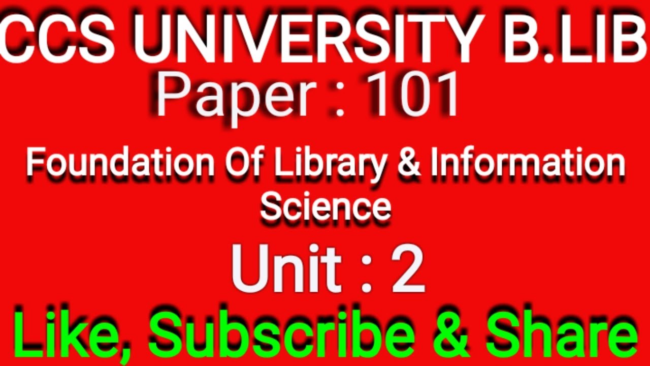 Five laws of library science and types of libraries