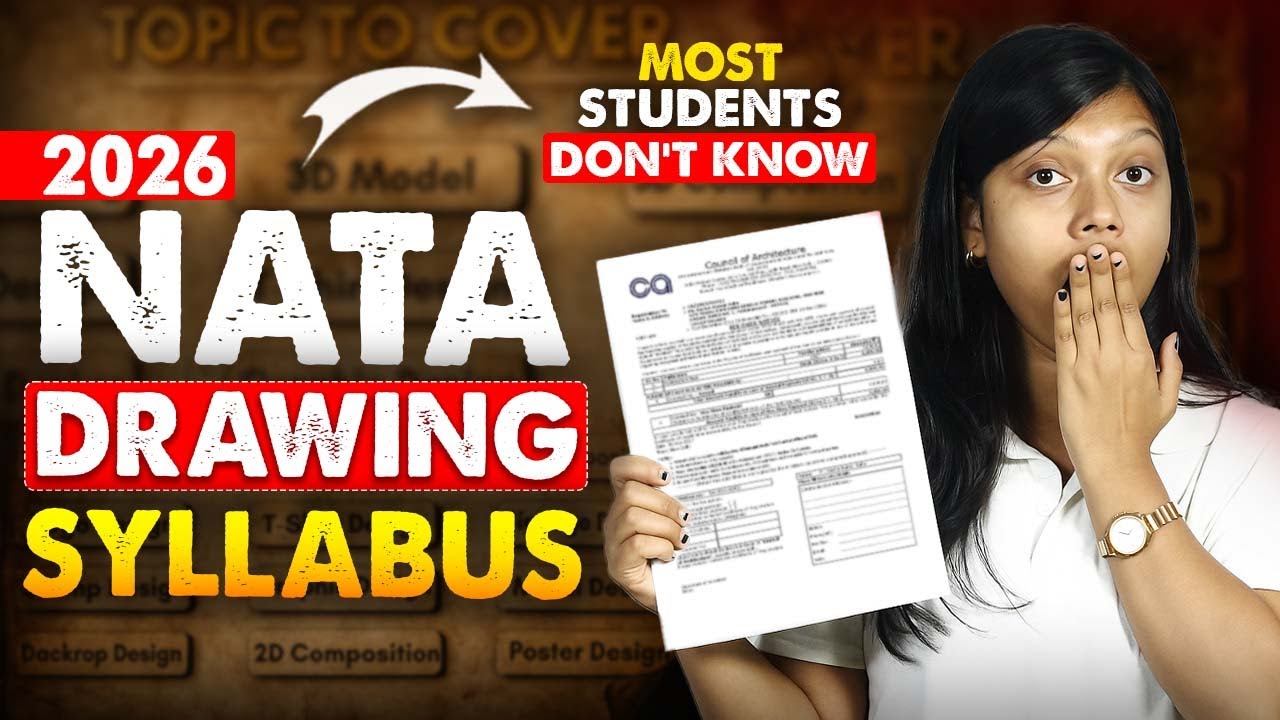 NATA 2026 Drawing Syllabus Explained Everything You Need to Know !!