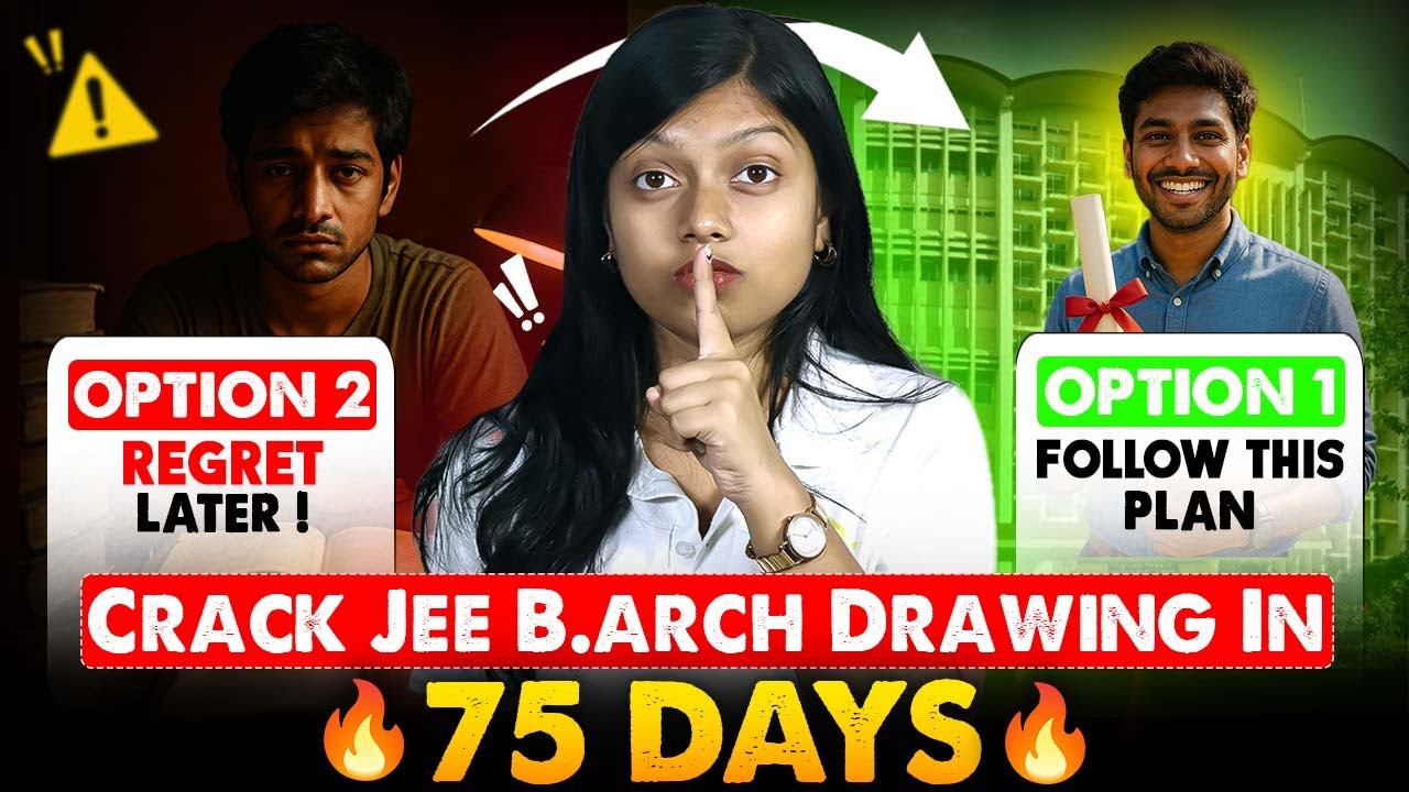 Crack JEE B.Arch 2026 DRAWING in 75 Days: The Ultimate Masterplan!