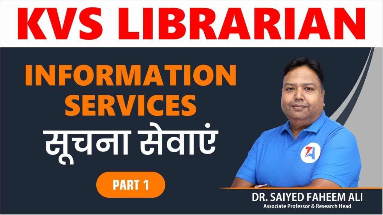 Information Services part-1 KVS Librarian Exam Target