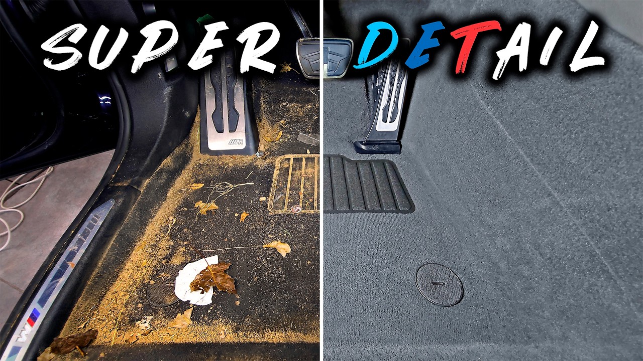 Car Interior Detailing ASMR BMW from Copart Auction