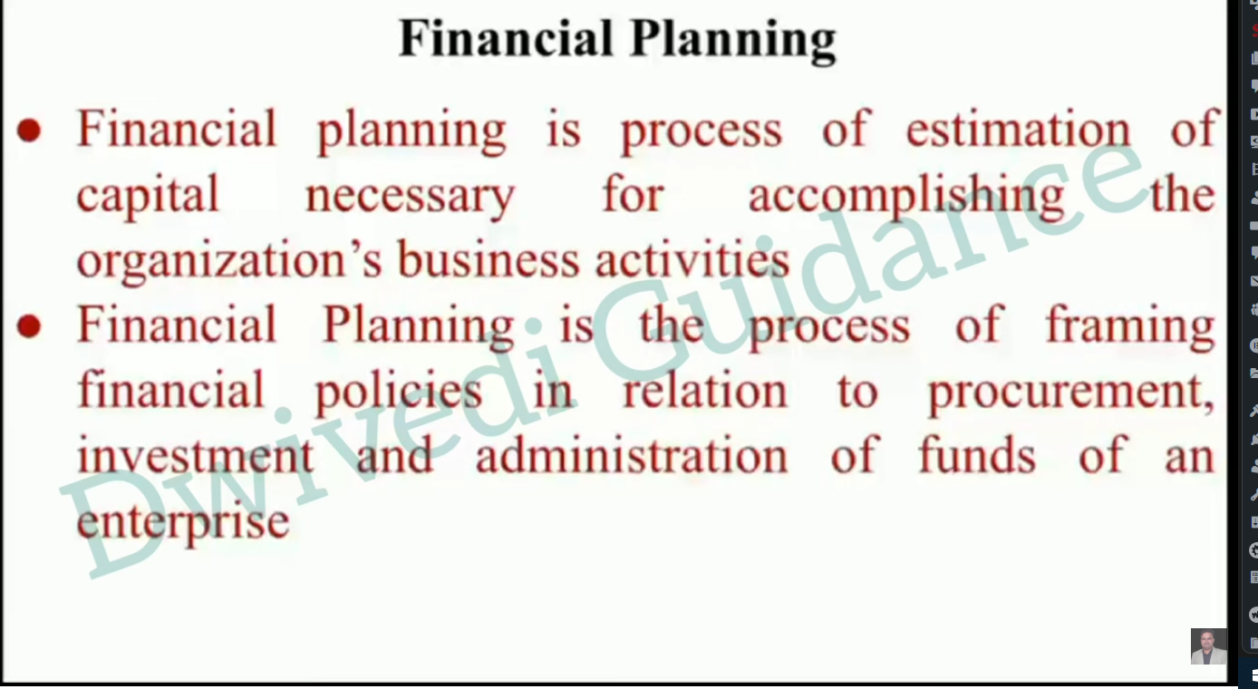 Financial Planning Definition, need of financial planning, financial planning and tax management mba